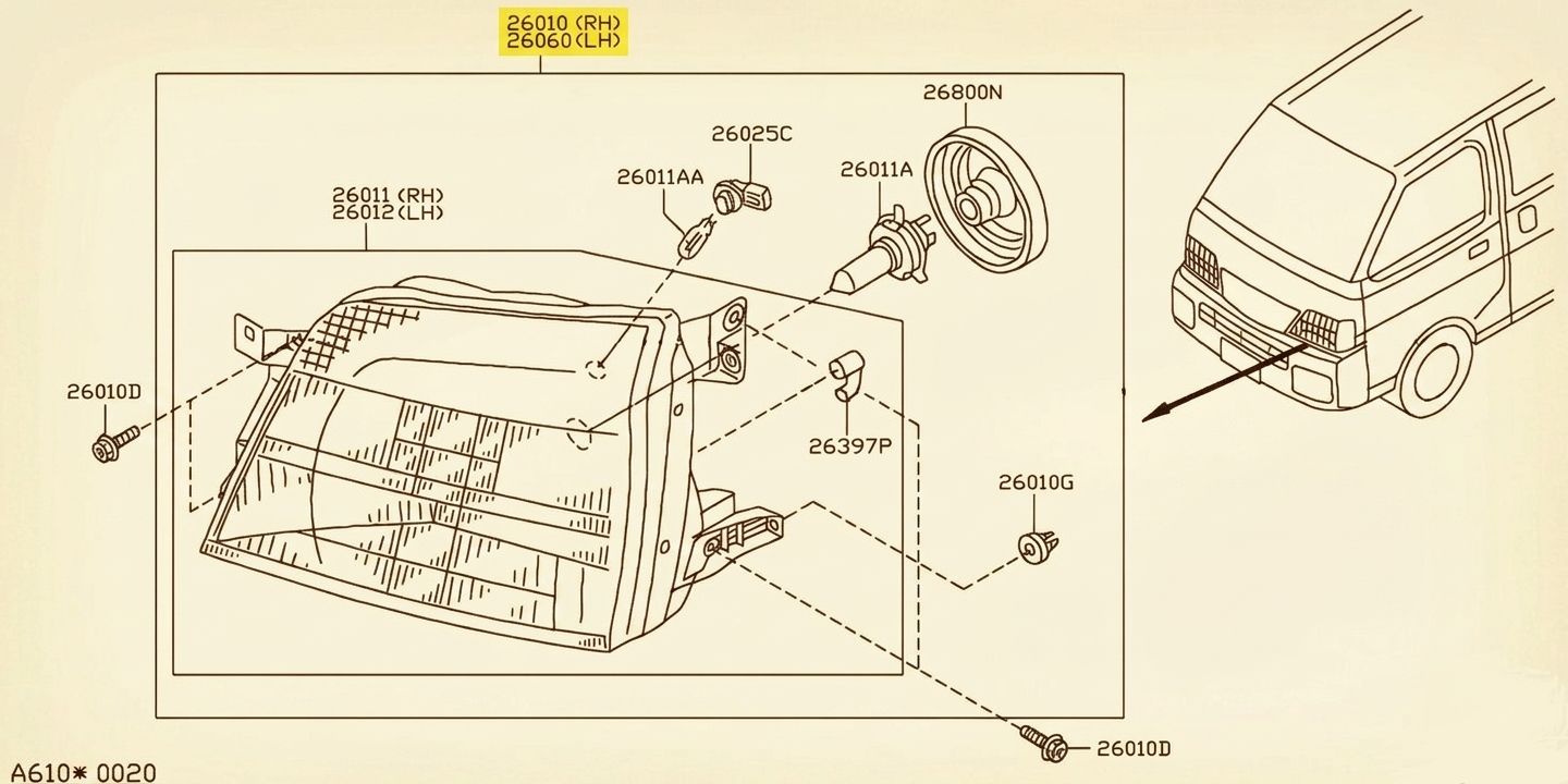 Headlight Used Zd30SC 1