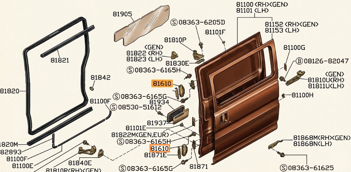 Slidding Door Female Guide