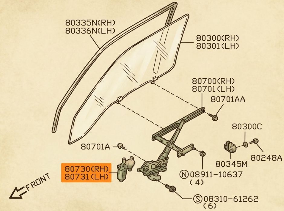 Window Motor E24 Sc
